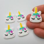 Aplique Silicone Unicórnio Emborrachado - Imagem 2