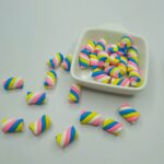 Aplique Marshmallow tubo torcido passante Colorido - Imagem 2