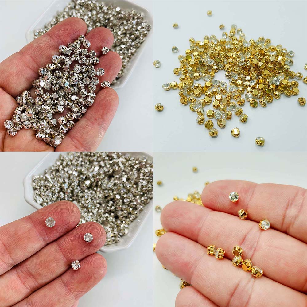 Strass para Costura 4 Garras SS20 - 50 unidade