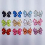 Aplique para Laço Borboleta Metal com Pedra Brilhante- Unid. - Imagem 2