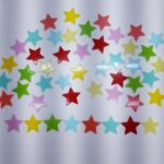 Aplique para Laços Estrela Acrílico Glitter-Unid
