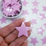 Aplique para Laços Estrela Acrílico Glitter-Unid - Imagem 2