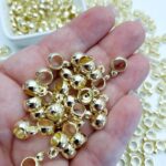 Miçanga Entremeio Canequinha Lisa Ferro 12X8mm - Imagem 2