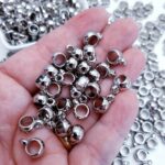 Miçanga Entremeio Canequinha Lisa Ferro 12X8mm - Imagem 3