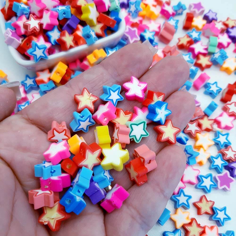 estrela-fimo-borracha.jpg Entremeio de Borracha Fimo Estrela-20/40 Unid. - Imagem 1