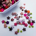 Miçanga Entremeio Estrela Passante fosca 10mm - Imagem 2
