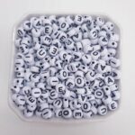 Miçanga Letra Infantil Alfabeto Redondo 4x7mm - Imagem 2