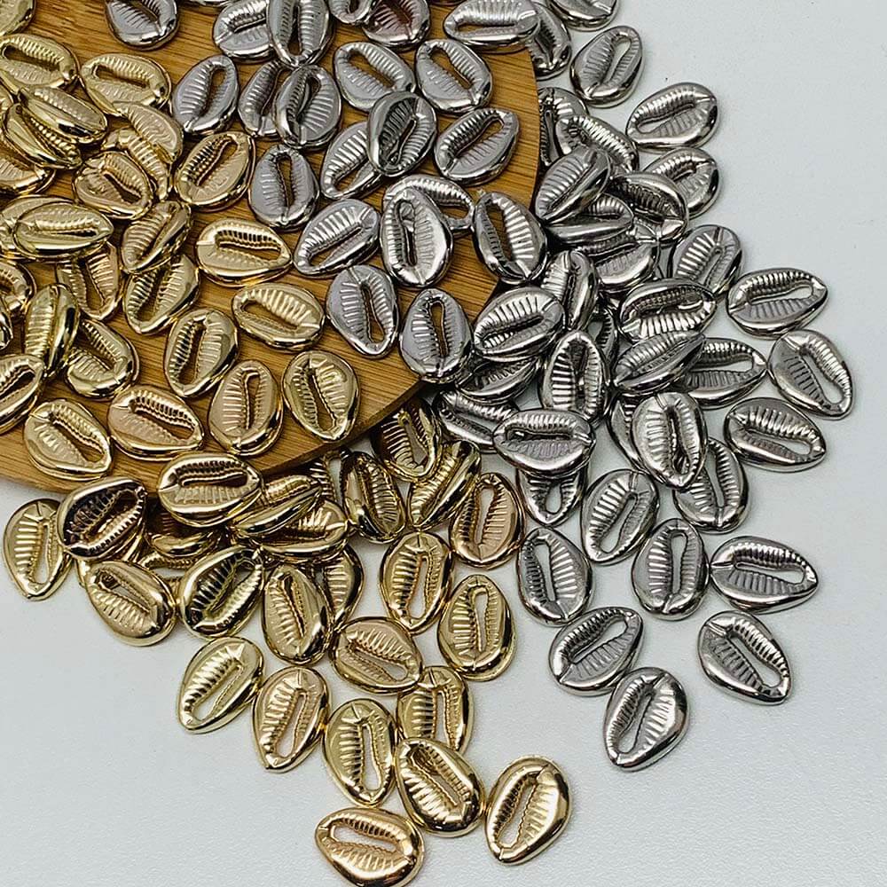 Buzios dourado e prata Búzios Miçanga Concha do Mar