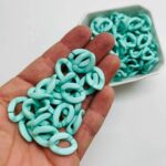 Miçanga Elo Torcido Corrente cores 18x14mm -50gr - Imagem 10