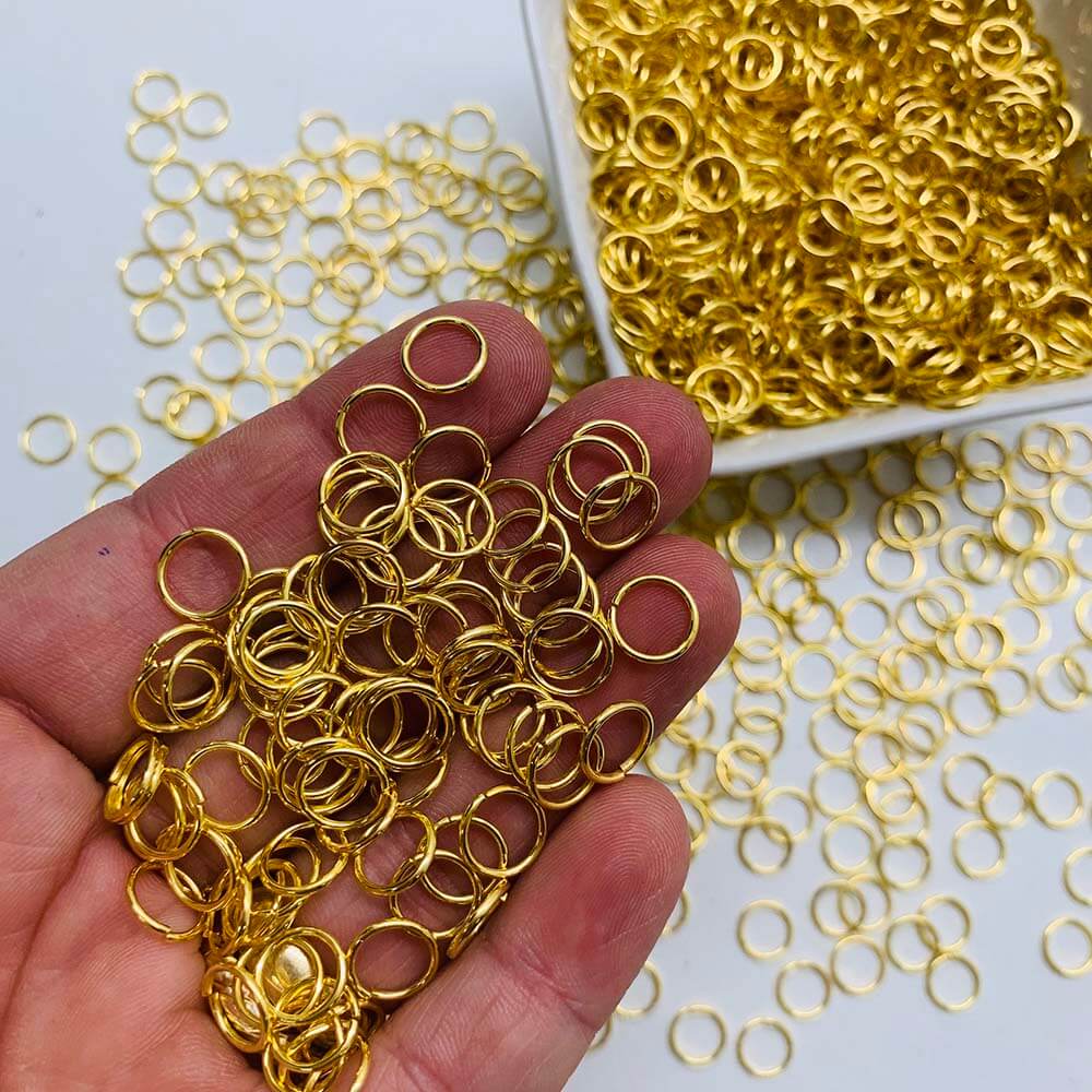 argolinha argola ilhos 8mm dourada argolinha dourada 8mm