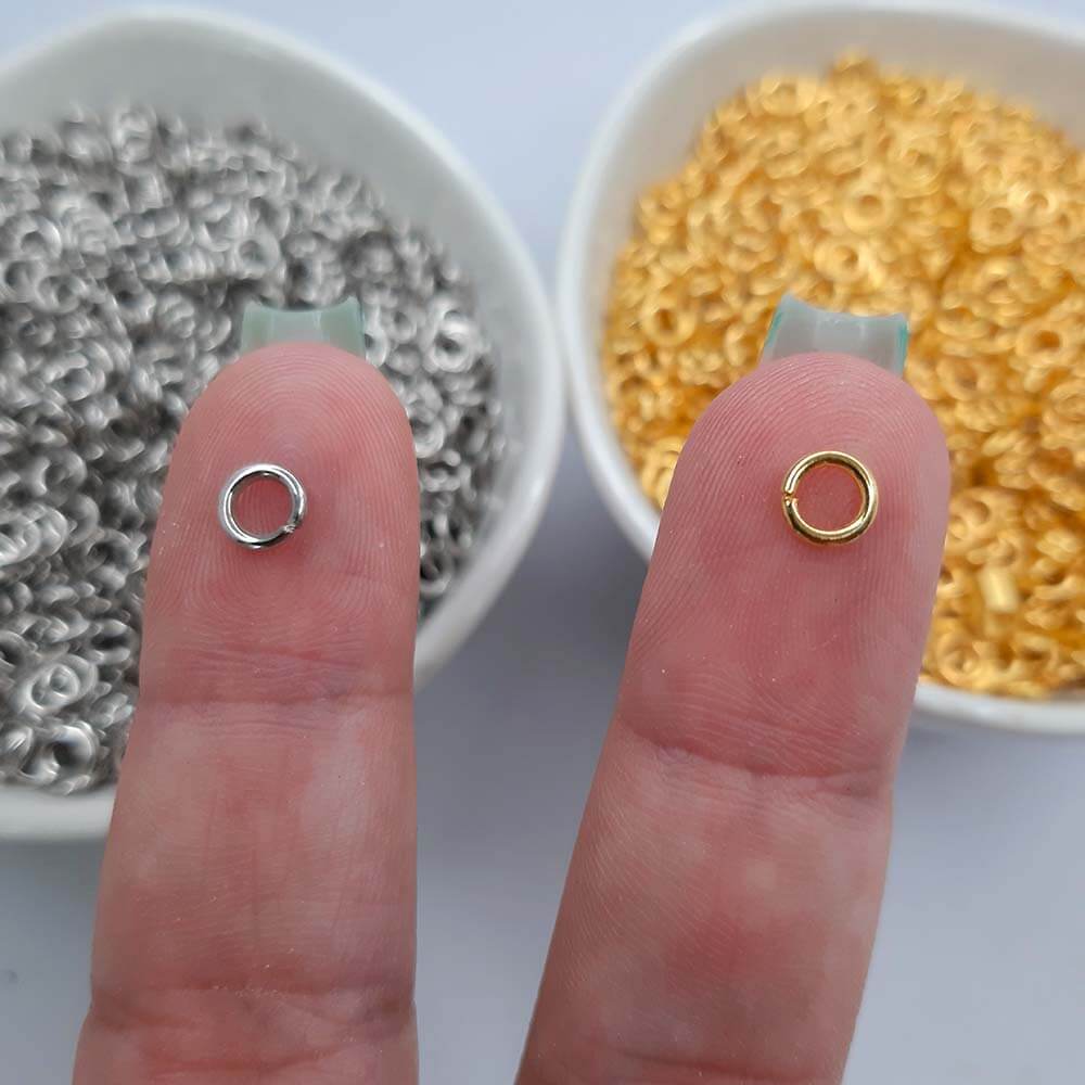 argolinha elo 4mm3 ARGOLA ELO PARA BIJUTERIAS