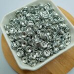 Rondela de Strass Entremeio bijuteria Niquel 6mm - Imagem 2