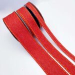 Fita Pespontada Sinimbu Jeans Vermelha