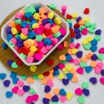 Miçanga Coração Fimo Passante - Imagem 2