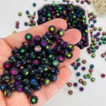 Miçanga Entremeio Estrela Oval 6x6mm