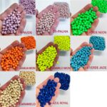 Miçanga Bola Emborrachada 6mm- 100 unidade - Imagem 4