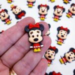 2 Aplique para Laços mickey Mouse- 2.22x3.33 cm