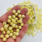 Pérola sextavada 8mm - 50 unidade - Imagem 5