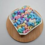 Miçanga para Bijuteria Coração Cor Candy 11x10mm - Imagem 2