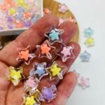 Miçanga Entremeio Estrela Translucida 15mm