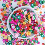 Miçanga Emborrachado Fimo Frutinhas -50grs - Imagem 2