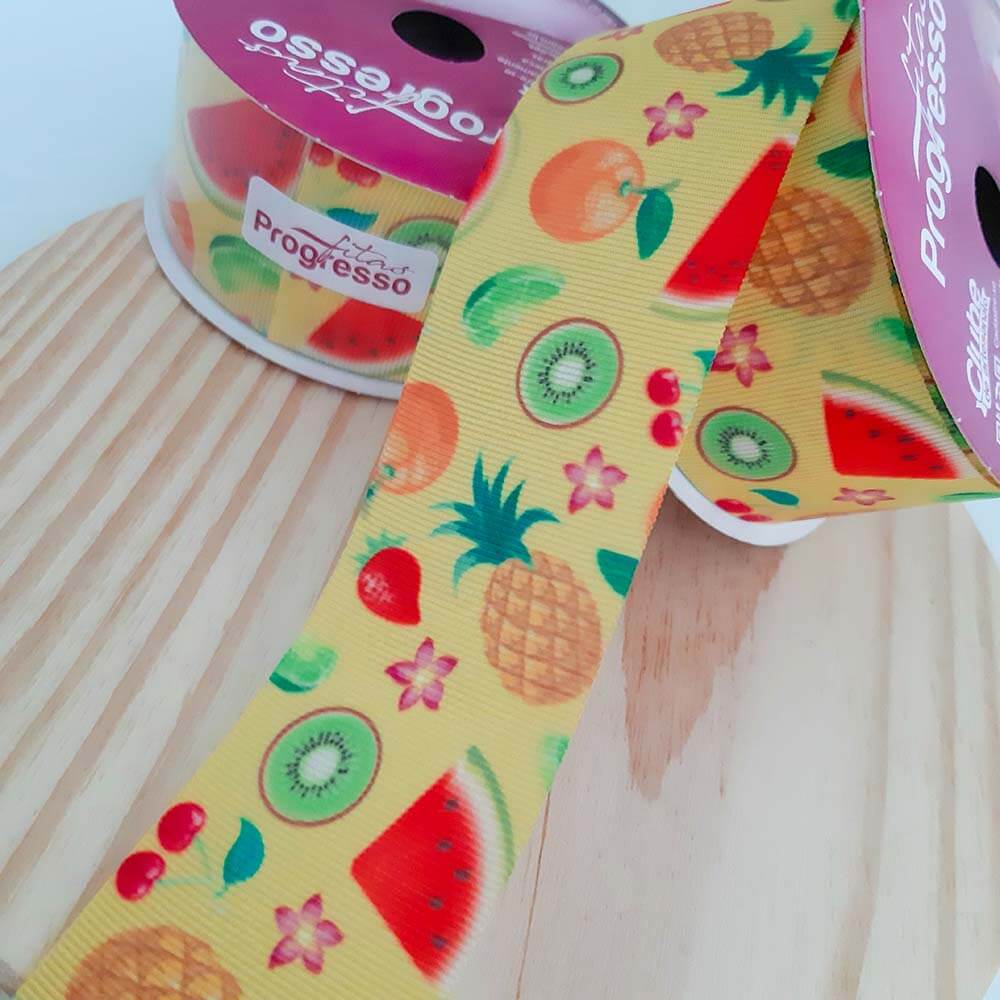 fita abacaxi progresso n9 Fita Gorgurão Frutas