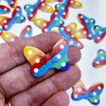 2 Aplique para Laços Lacinhos minnie Colorido