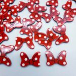 Aplique Lacinhos para Laços minnie-2,10x1,50cm- 2 unid.