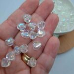 Miçanga Entremeio Coração Furtacor Irisado 4x8mm