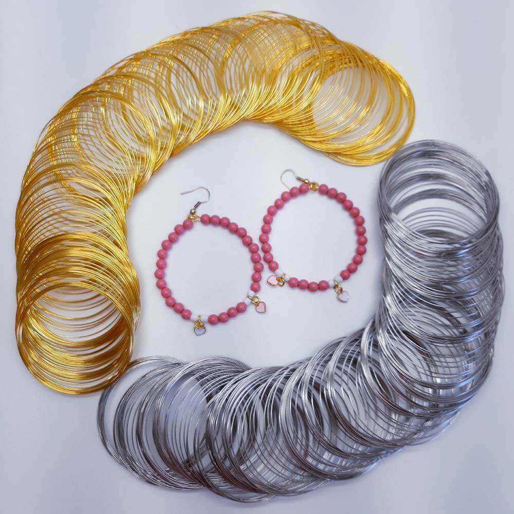 mola para fazer brincos e pulseiras Mola para fazer brincos e Pulseiras 6mm diâmetro - 20 voltas - Imagem 1