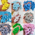 Pompom Mini Cores 1cm- 50 unidade - Imagem 2