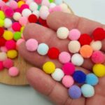 Pompom Mini Colorido 1cm- 100 unidade - Imagem 2
