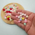 Pompom De Malha Telinha Tule 1,0cm -25unid. - Imagem 2