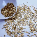 Terminal para Bijuterias dourado 7x3mm - Imagem 2