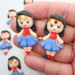Personagem Mulher Maravilha Biscuit -Unid