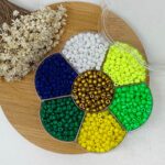 Kit copa do mundo Miçangão em Vidro 3,6mm 6/0 Aprox. 1600pçs - Imagem 3