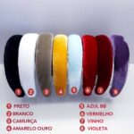 Tiara Arco Veludo Alta Acolchoada Espuma Customizar 30mm - Imagem 2