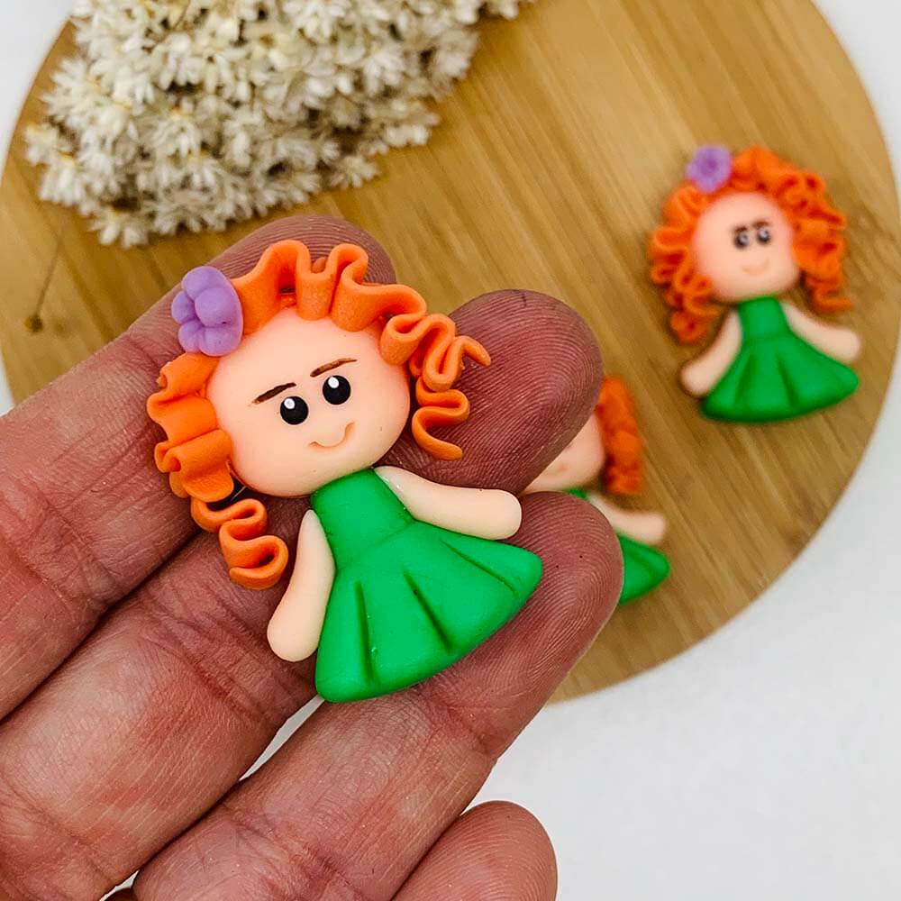 aplique biscuit princesa fiona Personagem Fiona Princesa Biscuit -Unid