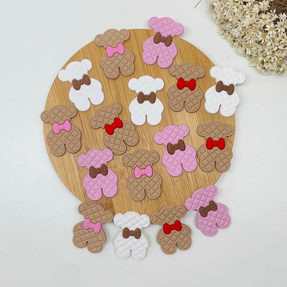 aplique urso kit Aplique Emborrachado Urso -3unidade