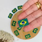 Aplique Emborrachado Bandeira do Brasil -3unidade - Imagem 2