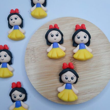 Personagem Princesa Branca de Neve Biscuit -Unid
