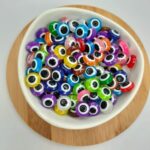 Miçanga Olho Grego 10mm Passante para bijuteria - Imagem 2