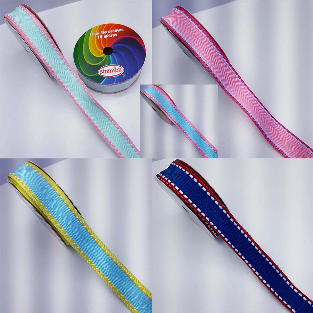 sinimbu 1814 22mm Fita Pespontada com borda Sinimbu 1814- 22mm - Imagem 1