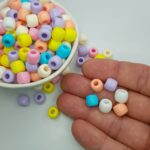 Miçanga Tererê Barril Cor Candy Brilho 10mm