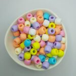 Miçanga Tererê Barril Cor Candy Brilho 10mm - Imagem 2