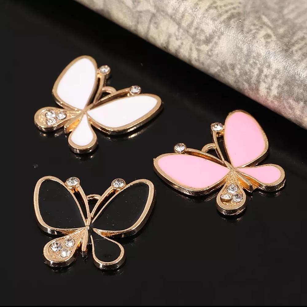 aplique borboleta com strass Aplique Borboleta com strass Esmaltada 2unid.