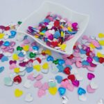 Aplique Coração Glitter e Metalizado Acolchoado - 10unid - Imagem 2