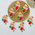 Aplique Biscuit Natal Boneca Anjo -Unid - Imagem 2