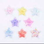 Aplique Estrela Transparente com confete - 3 unidade - Imagem 3