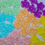 Aplique Flor Brilho Glitter- 2unid - Imagem 2